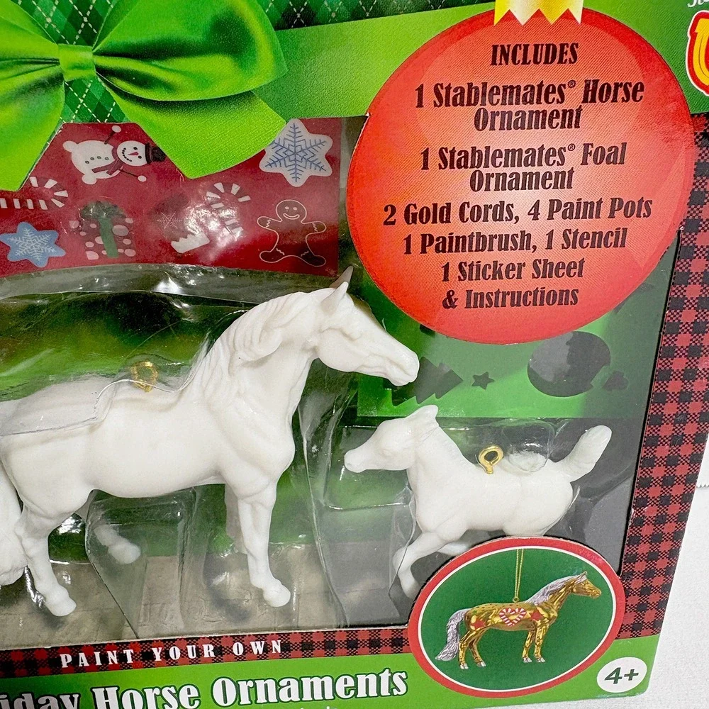 Breyer Stablemates Paint Your Own Holiday Horse Ornaments Craft Kit SEALED